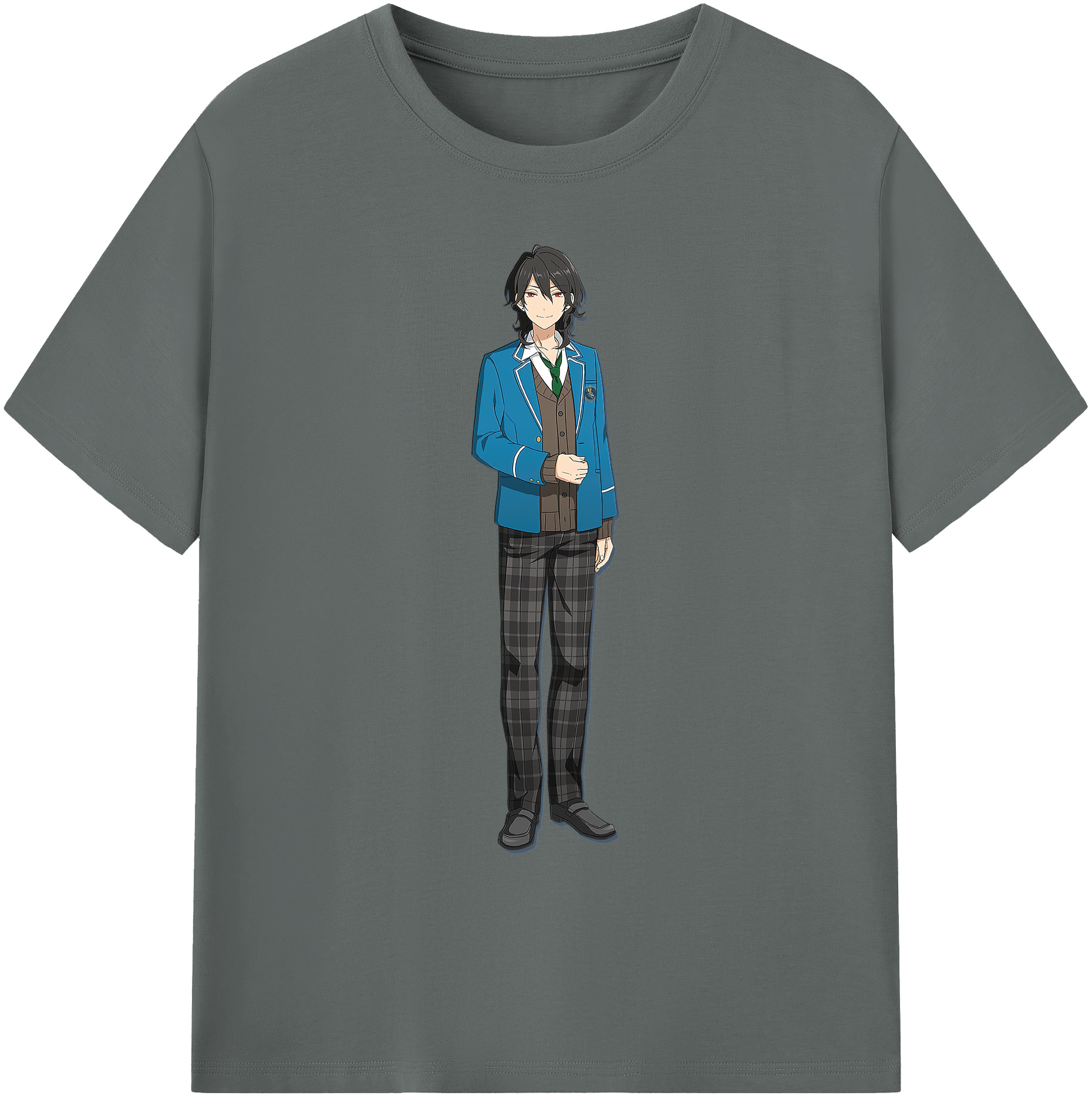 （画像用） あんさんぶるスターズ! Ensemble Stars 綿100％ メンズ半袖Tシャツ｜肌触りやわらか＆通気性